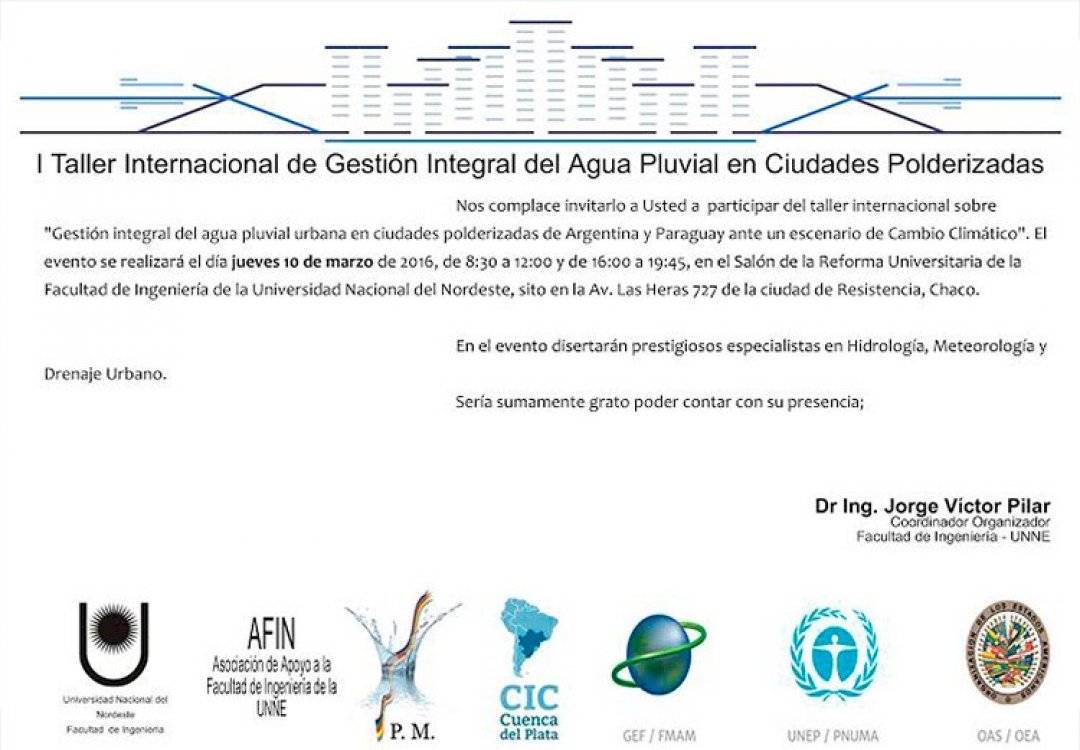 I Taller Internacional de Gestión Integral del Agua Pluvial en Ciudades Polderizadas